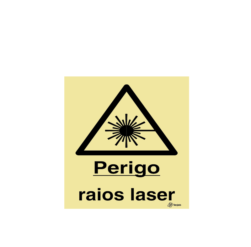 Sinalética Perigo Raios Laser - IS0154