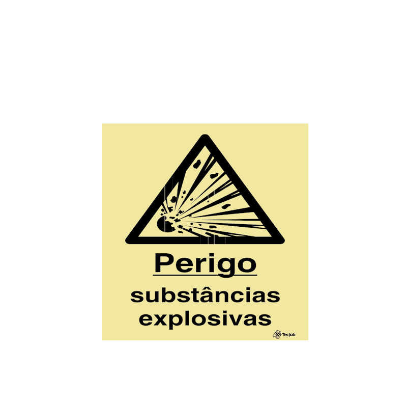 Warning Signage: Danger of Explosive Substances - ISO 279