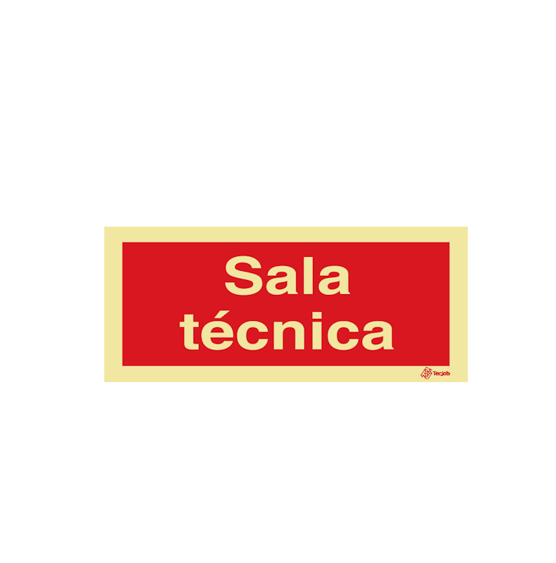 Sinalética Sala Técnica - I0654