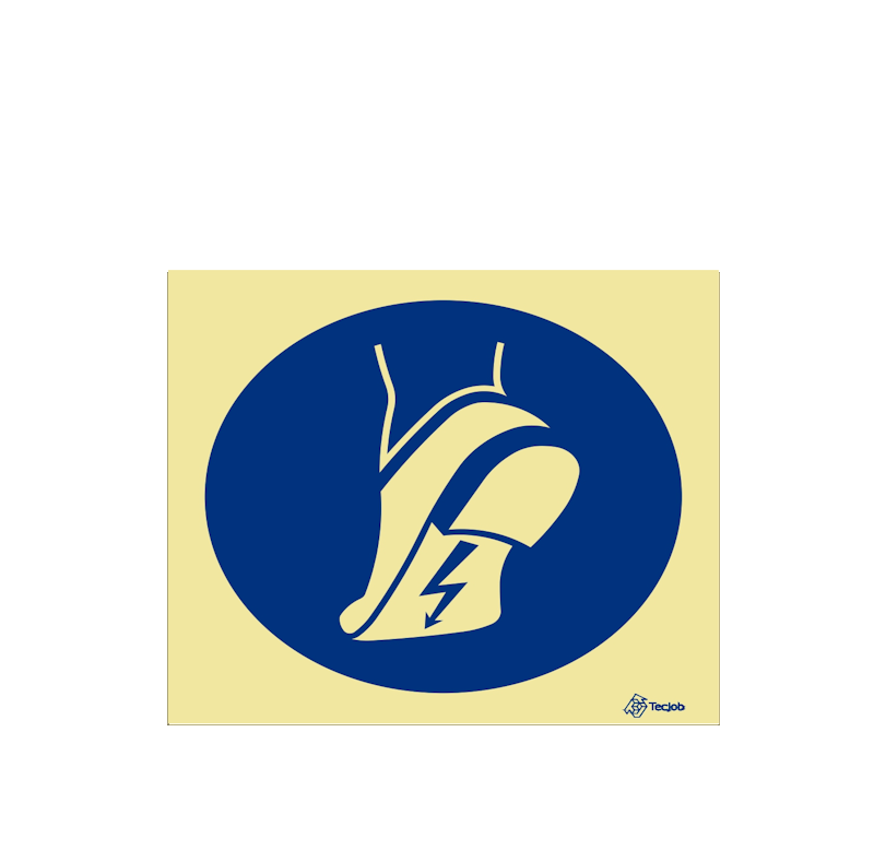 Sinalética Uso Obrigatório de Calçado Antiestático - OB0025