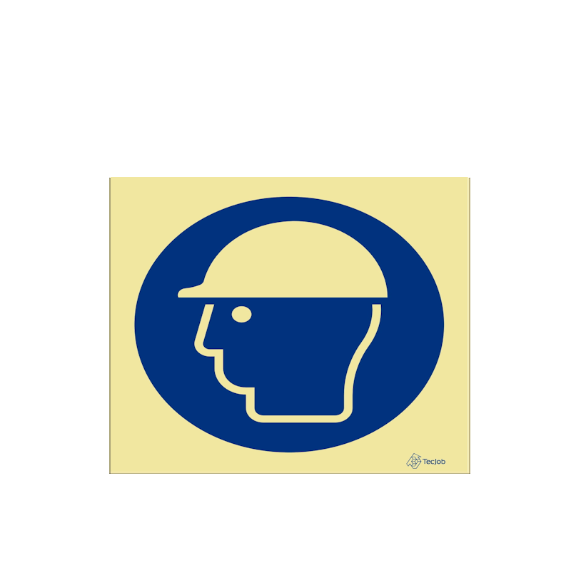 Sinalética Uso Obrigatório de Capacete de Proteção – OB0010