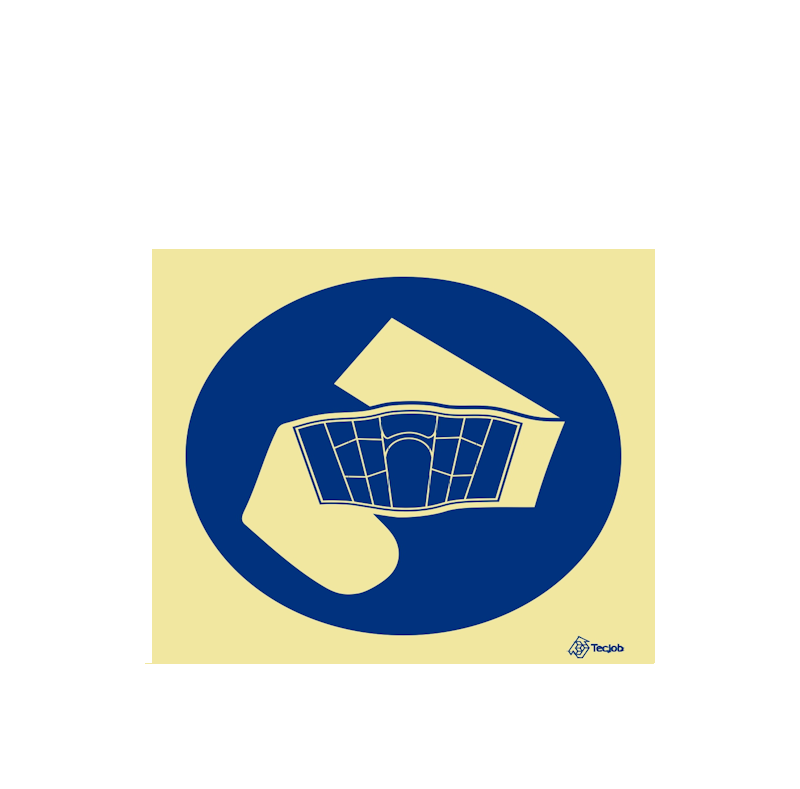 Sinalética Uso Obrigatório de Cinta Lombar - OB0083