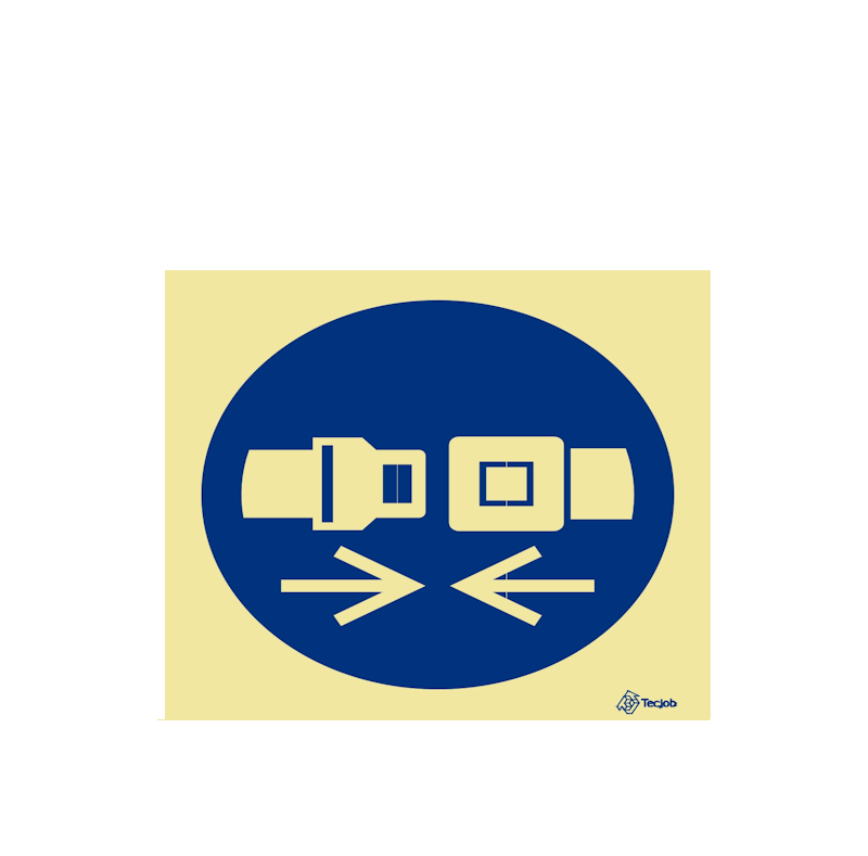 Sinalética Uso Obrigatório de Cinto de Segurança - OB0084