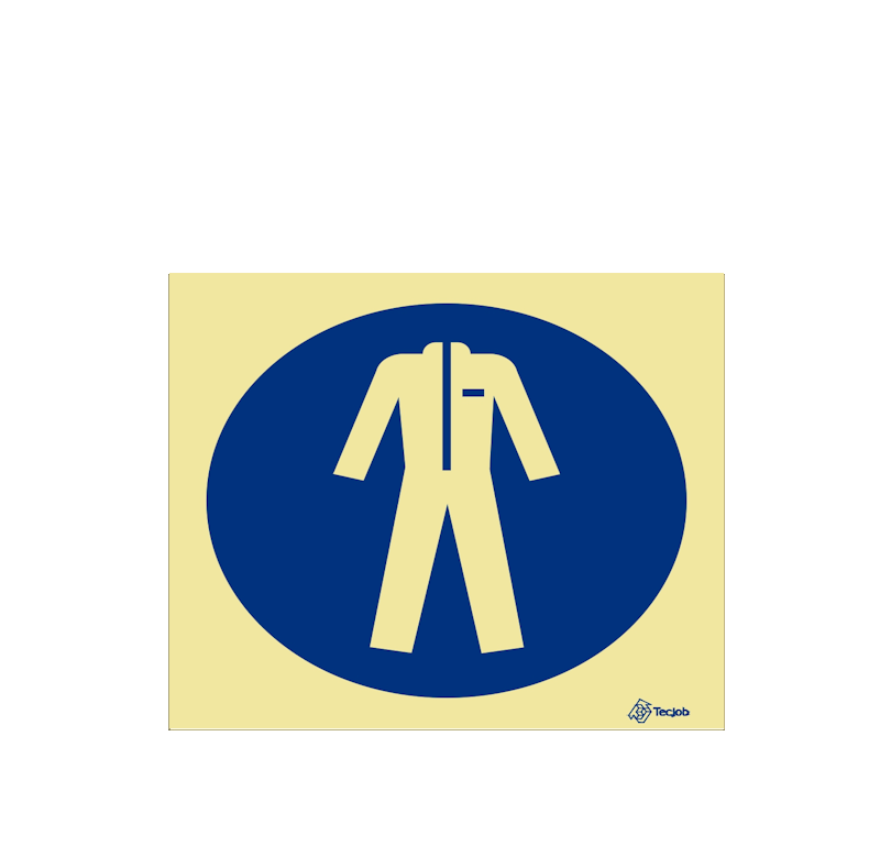 Sinalética Uso Obrigatório de Bata de Proteção - OB0073