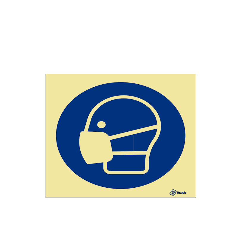 Sinalética Uso Obrigatório de Máscara para Pós e Fumos - OB0015