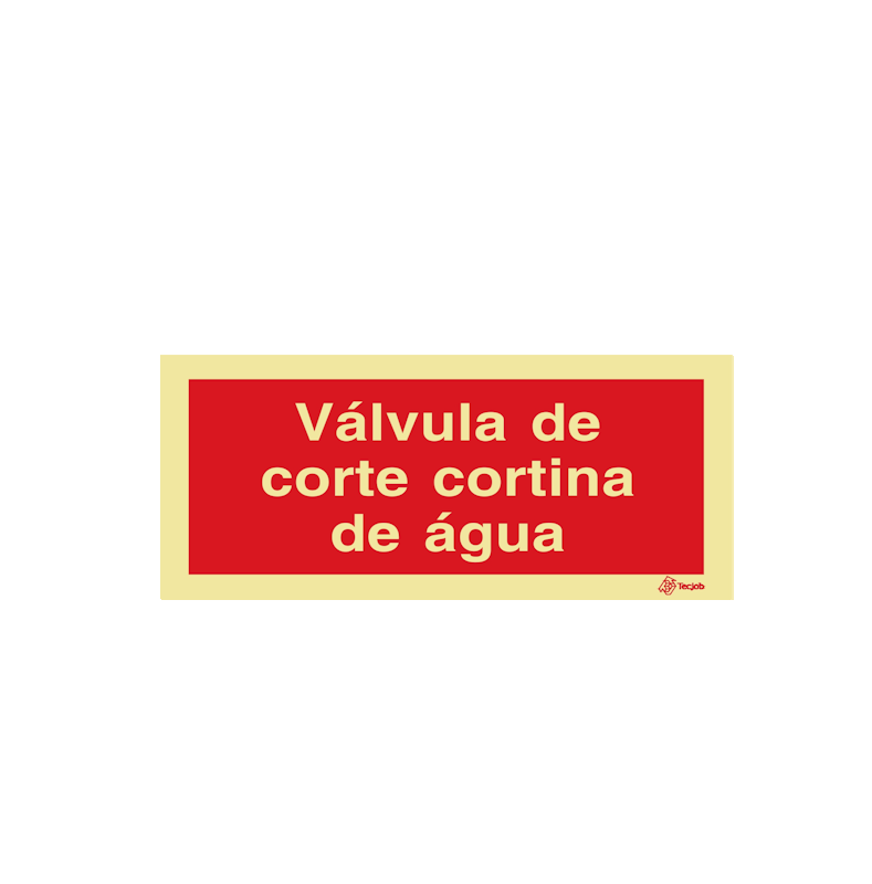 Sinalética Válvula de Corte Cortina de Água - I0660